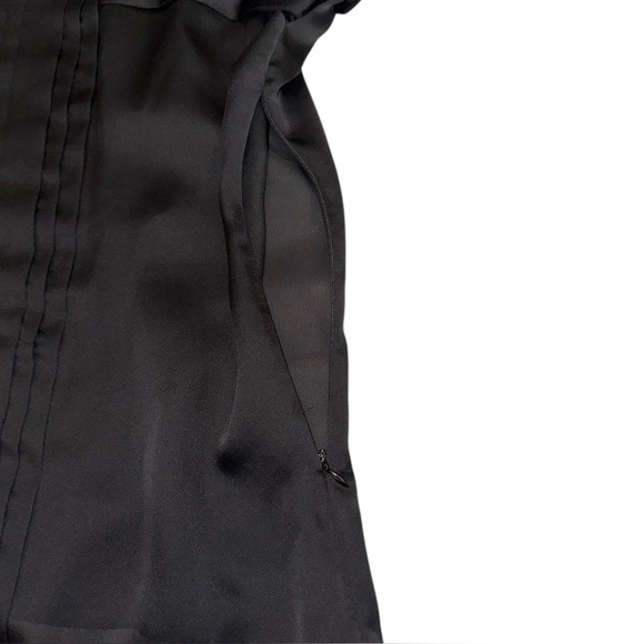 Women’s Black Ruffled Sleeveless Blouse Top ~ Size S - Picture 4 of 9